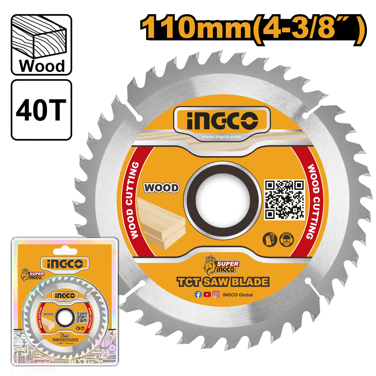 INGCO TCT SAW BLADE WOOD CUTTING Main image
