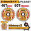 INGCO 2PCS 210MM ALUM & WOOD TCT SAW BLADES SET TSB21068