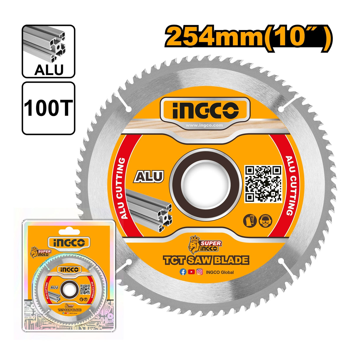 INGCO TCT SAW BLADE ALUM CUTTING Main image