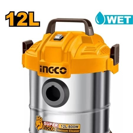INGCO WET & DRY VACUUM CLEANER 800W 12L TANK VC14122