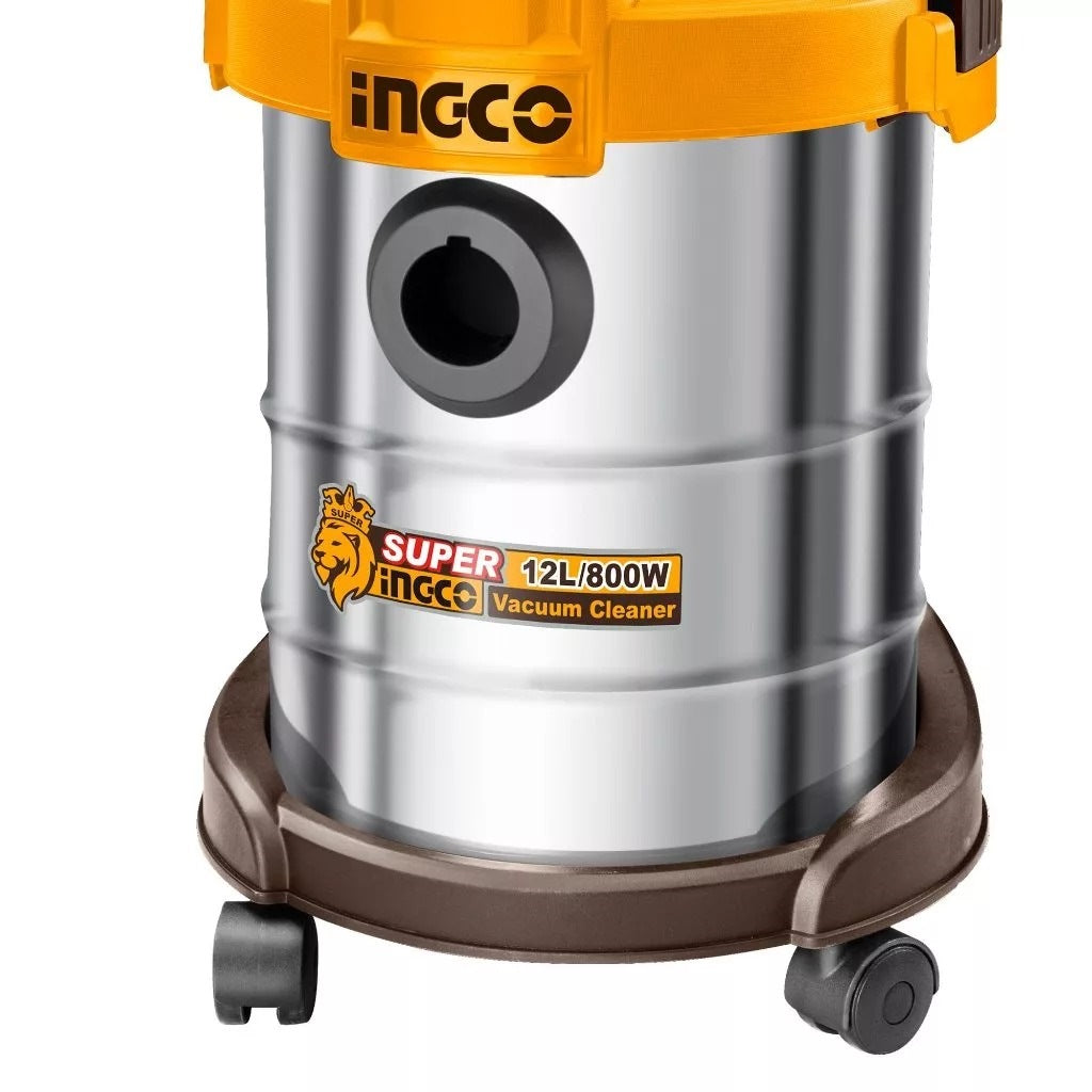 INGCO WET & DRY VACUUM CLEANER 800W 12L TANK VC14122