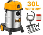 INGCO WET & DRY VACUUM CLEANER 1400W 30L TANK VC14301