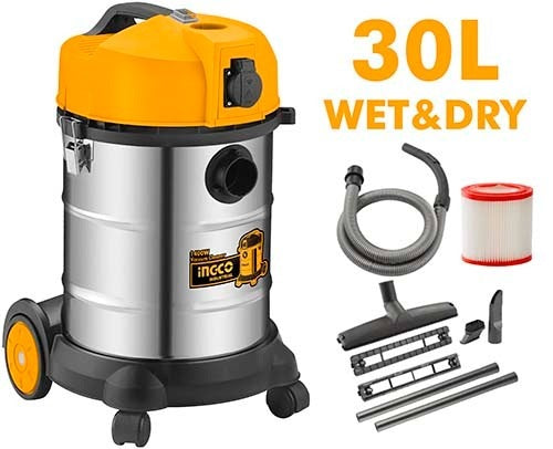 INGCO WET & DRY VACUUM CLEANER 1400W 30L TANK VC14301