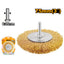 INGCO STEEL WIRE WHEEL BRUSH 75MM WITH 1/4" SHANK WB40751