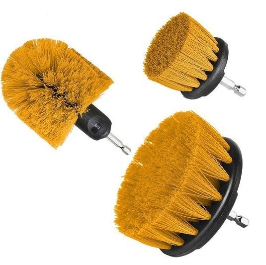 INGCO 3PCS 1/4" HEXA SHANK MEDIUM BRISTLE BRUSH SET WCBM0301