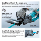 MAKITA 40V XGT, JR003G Cordless Recipro Saw, 26MM Stroke, Max Cutting Diameter: 220MM