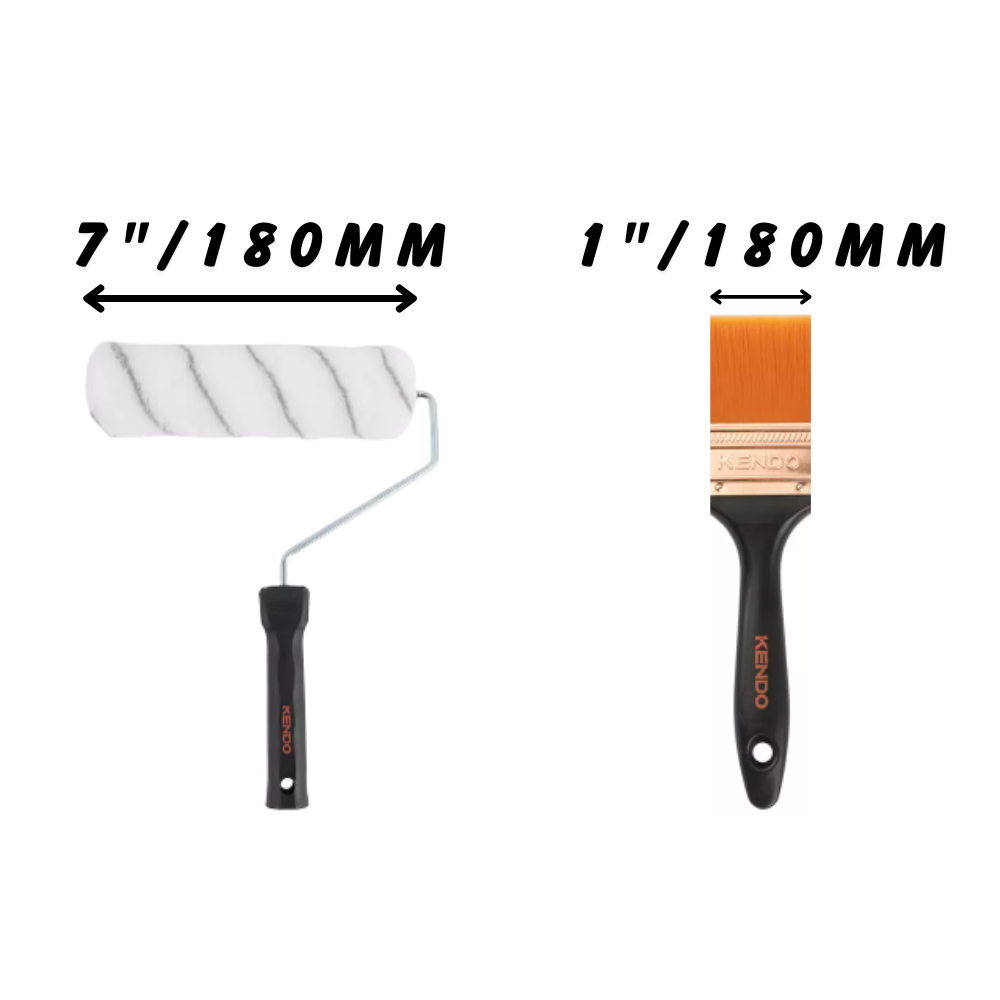 KENDO 4PC BASIC PAINT ROLLER SET, 7" (180MM) - 46703