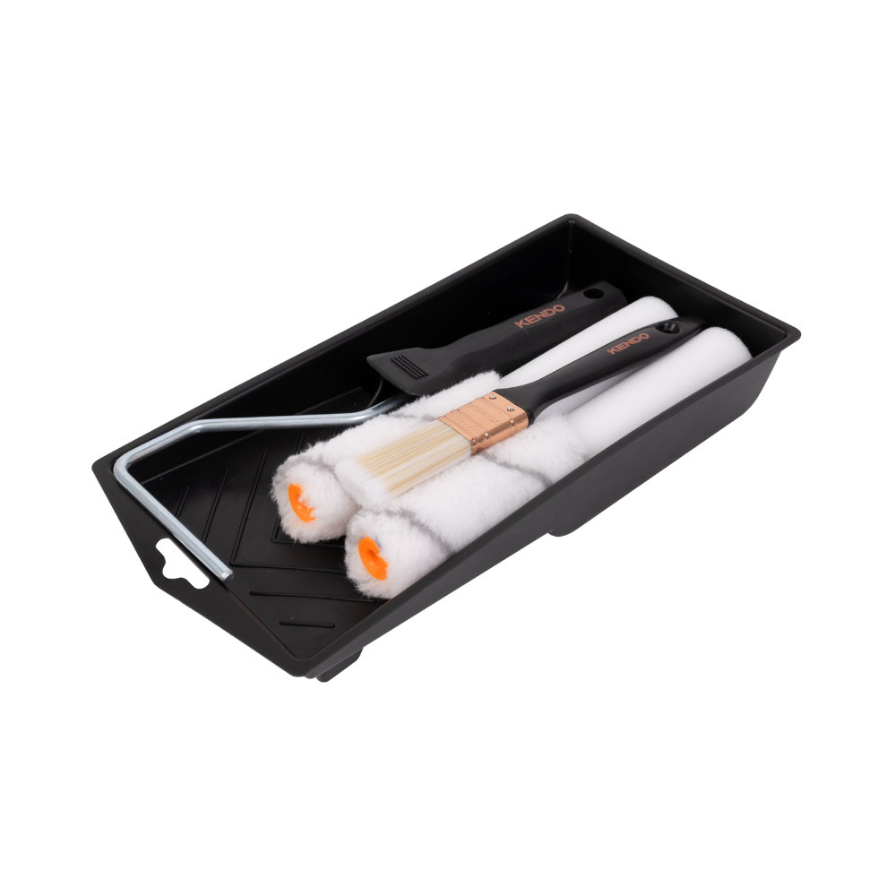 KENDO 7PC BASIC PAINT ROLLER SET, 4" (100MM) - 46706
