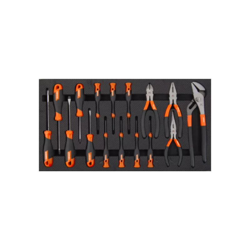 KENDO KD90343, Premium 145PC, 5-Layers Portable Drawer Cabinet Tool Set