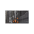 KENDO KD90343, Premium 145PC, 5-Layers Portable Drawer Cabinet Tool Set