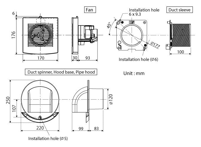 KDK 10EGKA ventilating fan