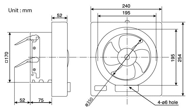 KDK 15AAQ1 ventilating fan