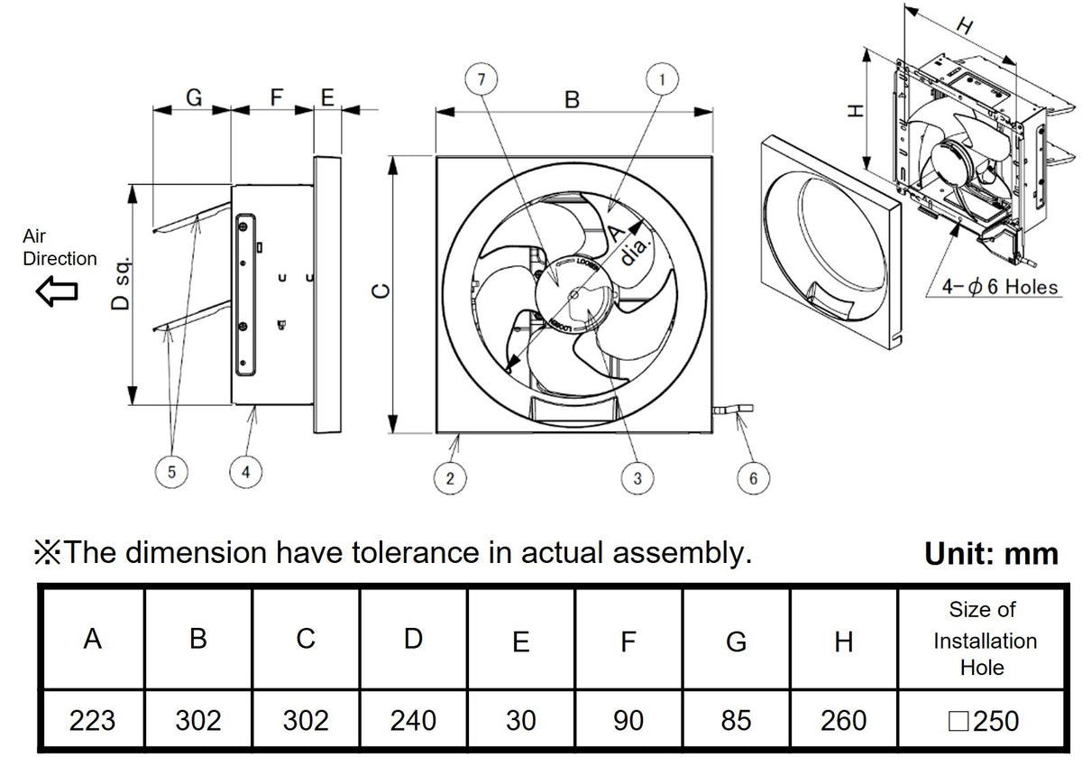 KDK 20AUA ventilating fan