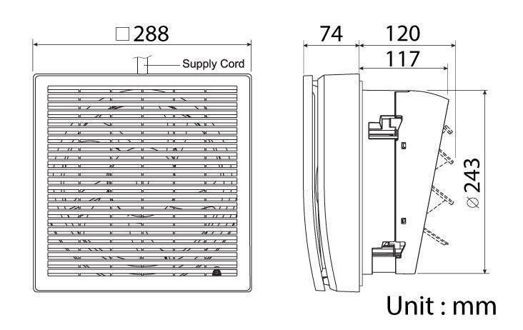 KDK 20WHCT window ventilating fan