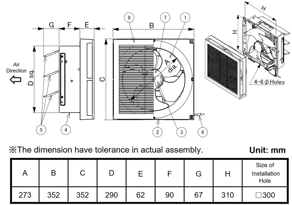 KDK 25ALA ventilating fan