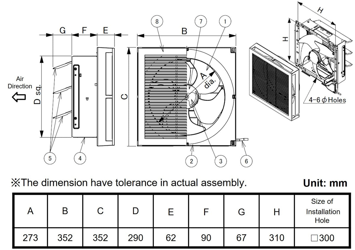 KDK 25ALA ventilating fan