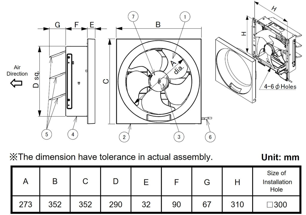 KDK 25AUA ventilating fan
