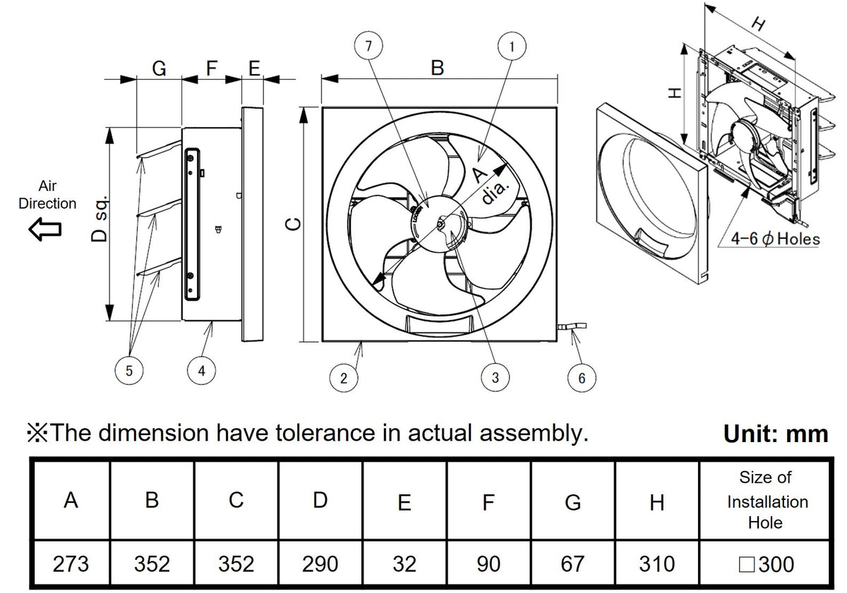KDK 25AUA ventilating fan