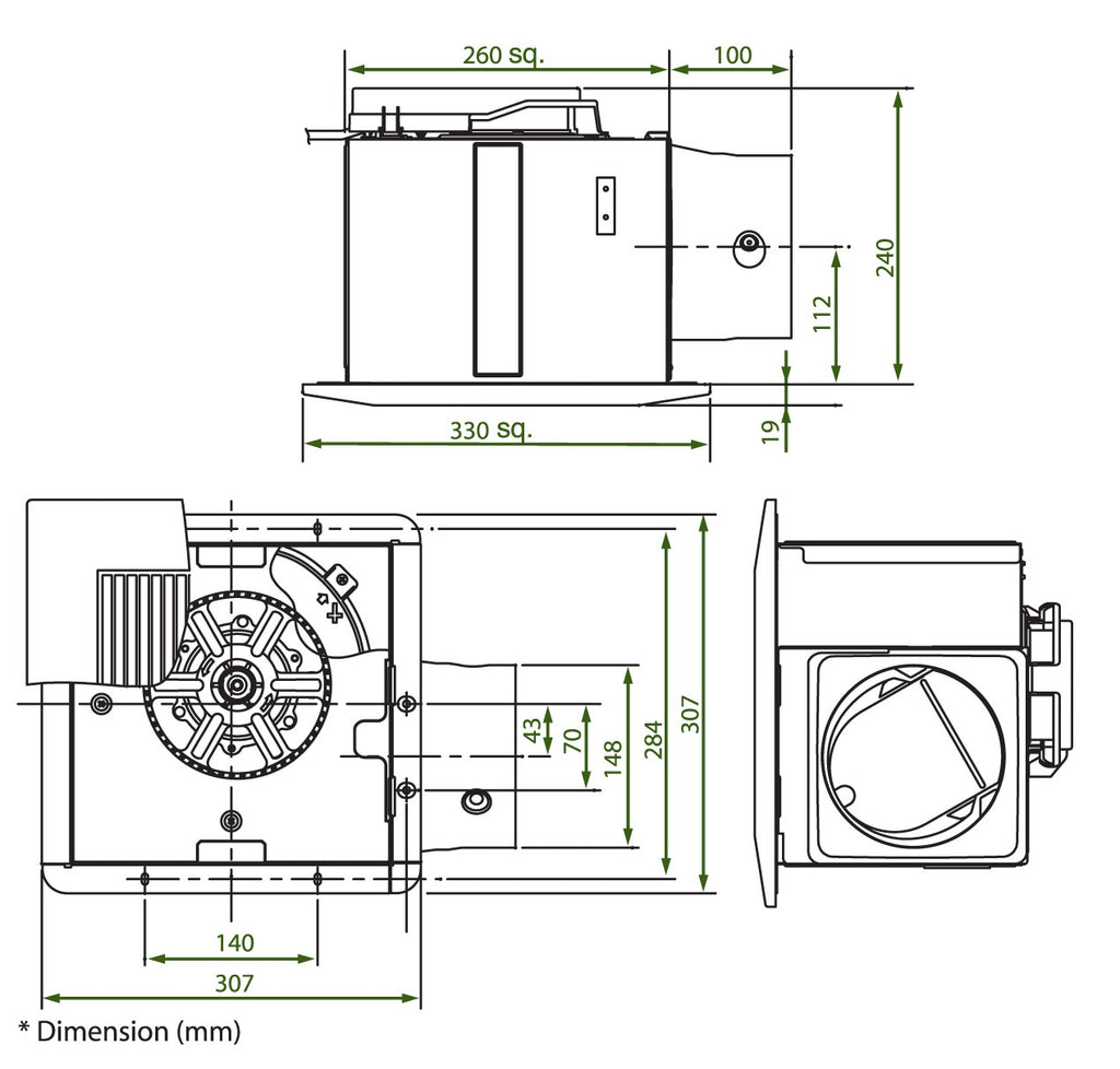 KDK 27CHH ventilating fan