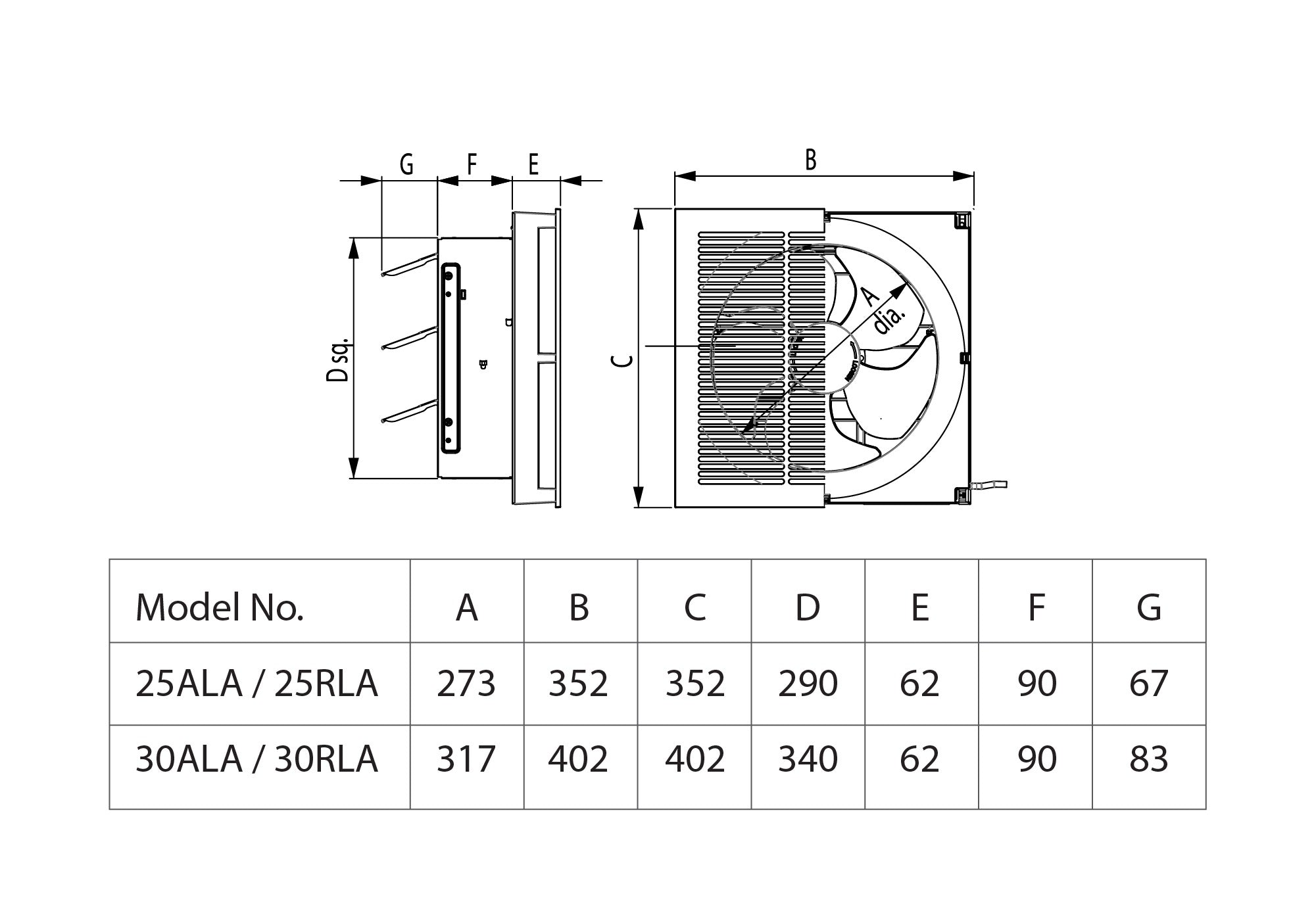 KDK WALL MOUNT VENTILATING FAN 30CM, 30ALA Secondary image