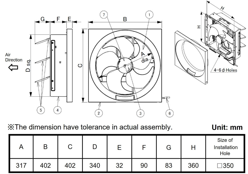 KDK 30AUA ventilating fan