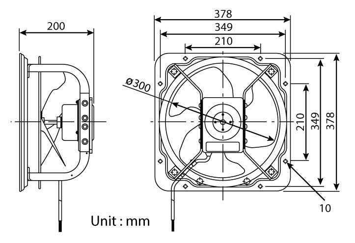 KDK 30GSC industrial ventilating fan