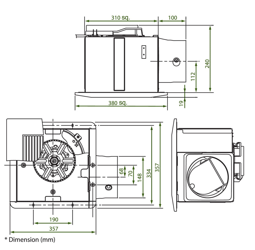 KDK 32CHH ventilating fan