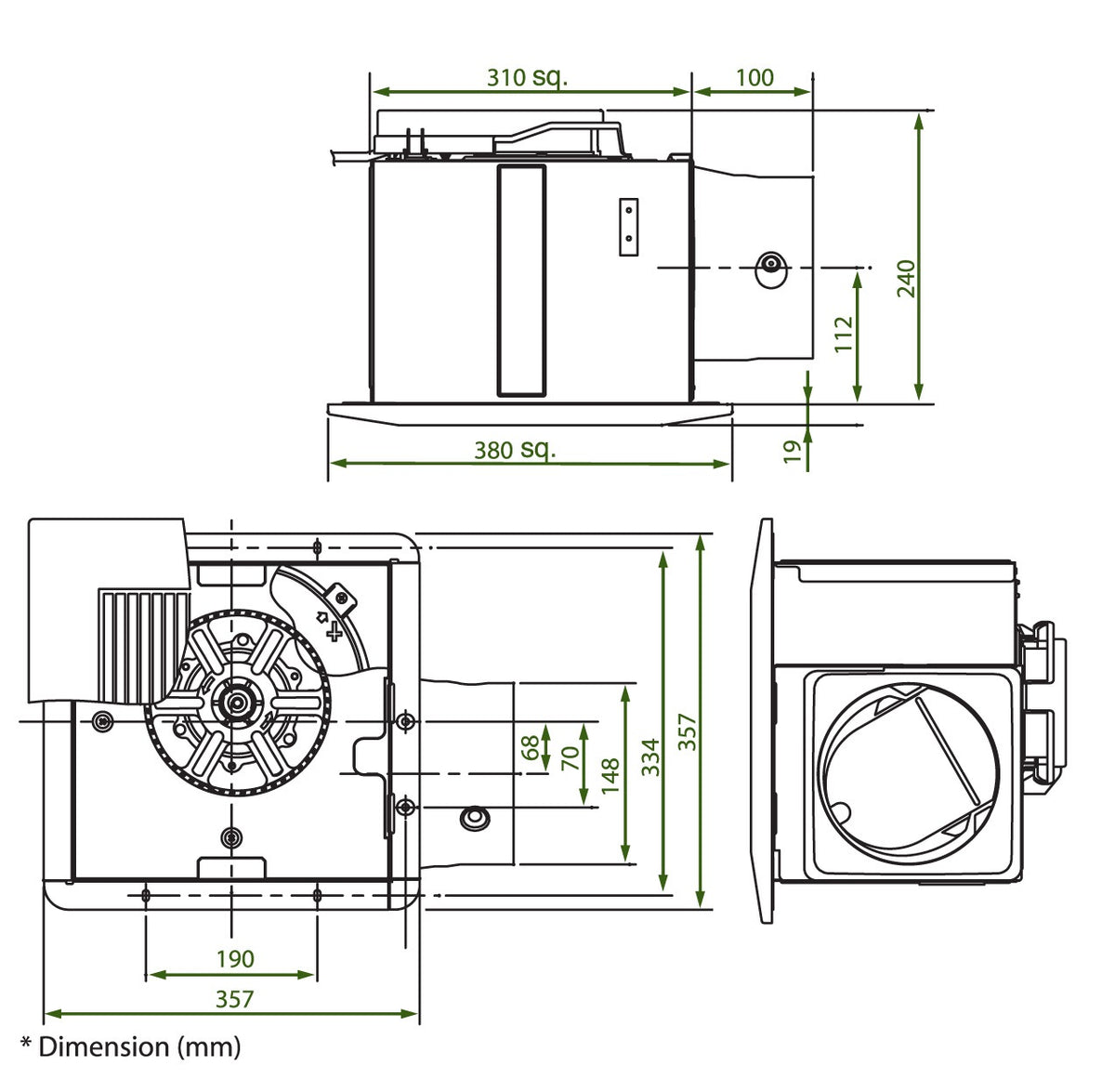 KDK 32CHH ventilating fan