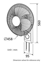 KDK M40CS wall fan