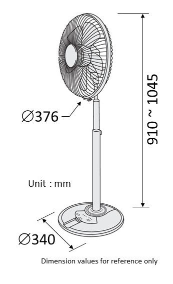 KDK N30NH stand fan