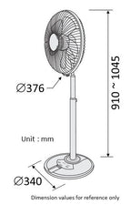 KDK N30NH stand fan