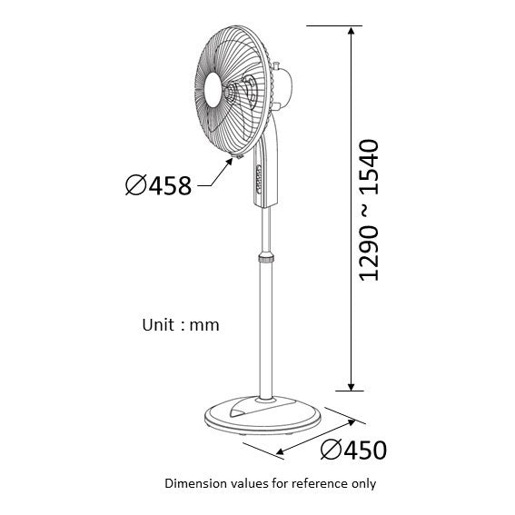 KDK P40US stand fan