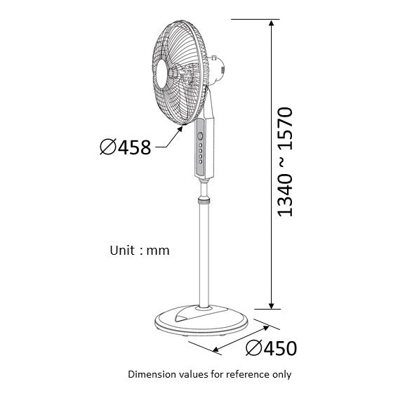 KDK P40VS stand fan