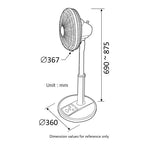 KDK PL30H stand fan