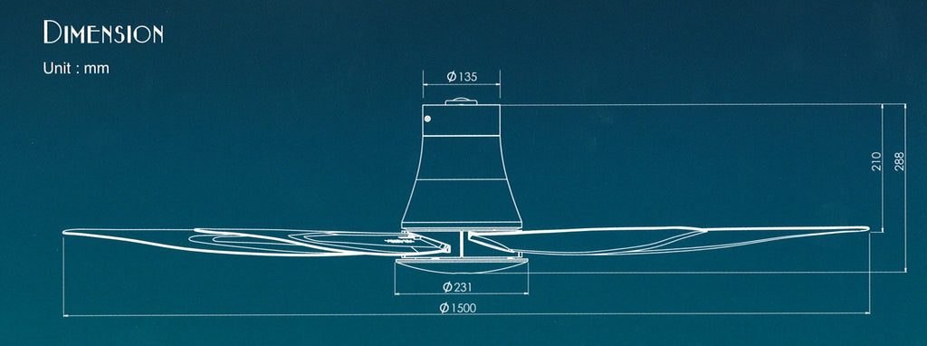 KDK T60AW DC ceiling fan