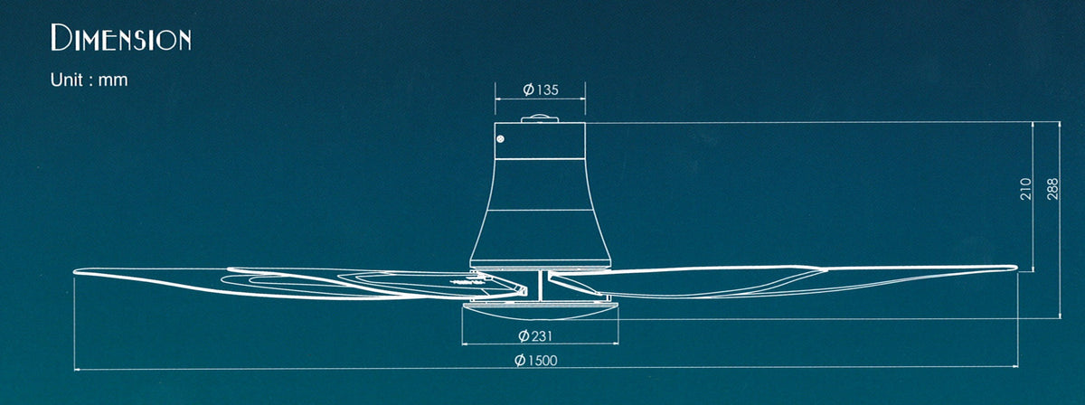 KDK T60AW DC ceiling fan