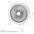 KDK YU50X industrial wall fan