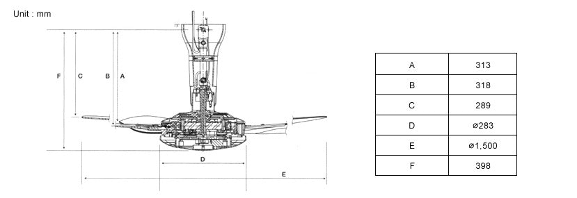 KDK Z60WS ceiling fan