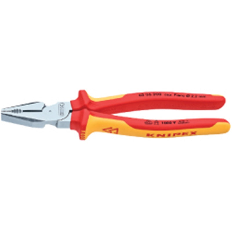 KNIPEX 1000V Insulated High Leverage Combination Pliers, 8" - 02 06 200 Main image