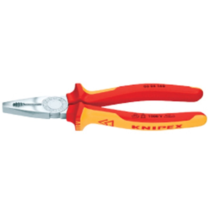 KNIPEX 1000V Insulated Combination Pliers, 6" - 03 06 160 Main image