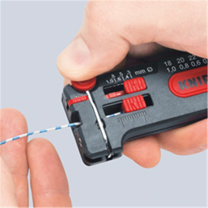 KNIPEX Mini Stripping Tool, 0.3-1.0mm², 100mm - 12 80 100
