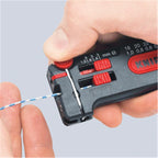 KNIPEX Mini Stripping Tool, 0.3-1.0mm², 100mm - 12 80 100