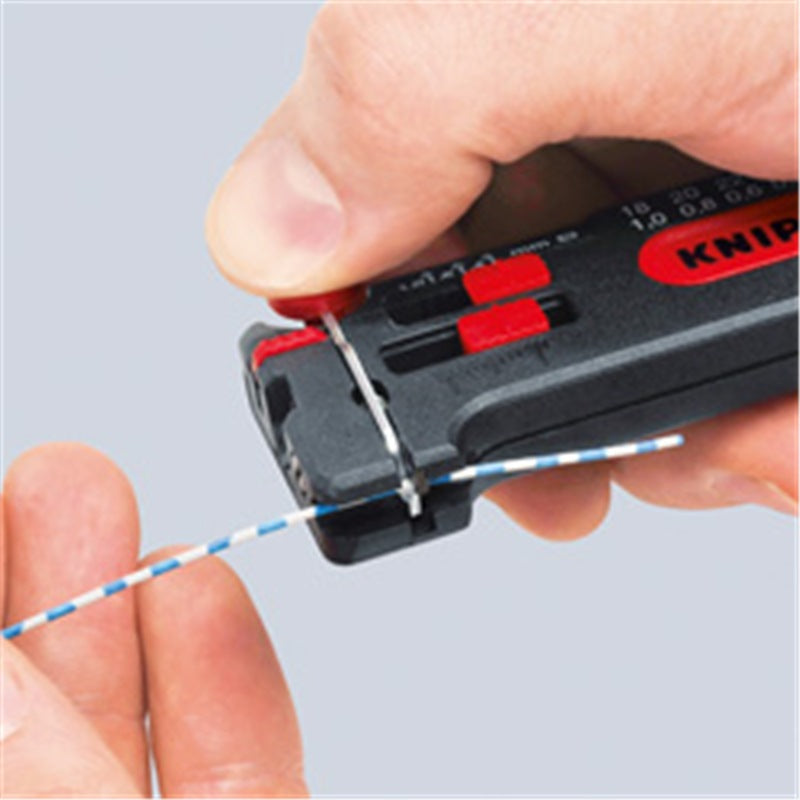 KNIPEX Mini Stripping Tool, 0.3-1.0mm², 100mm - 12 80 100
