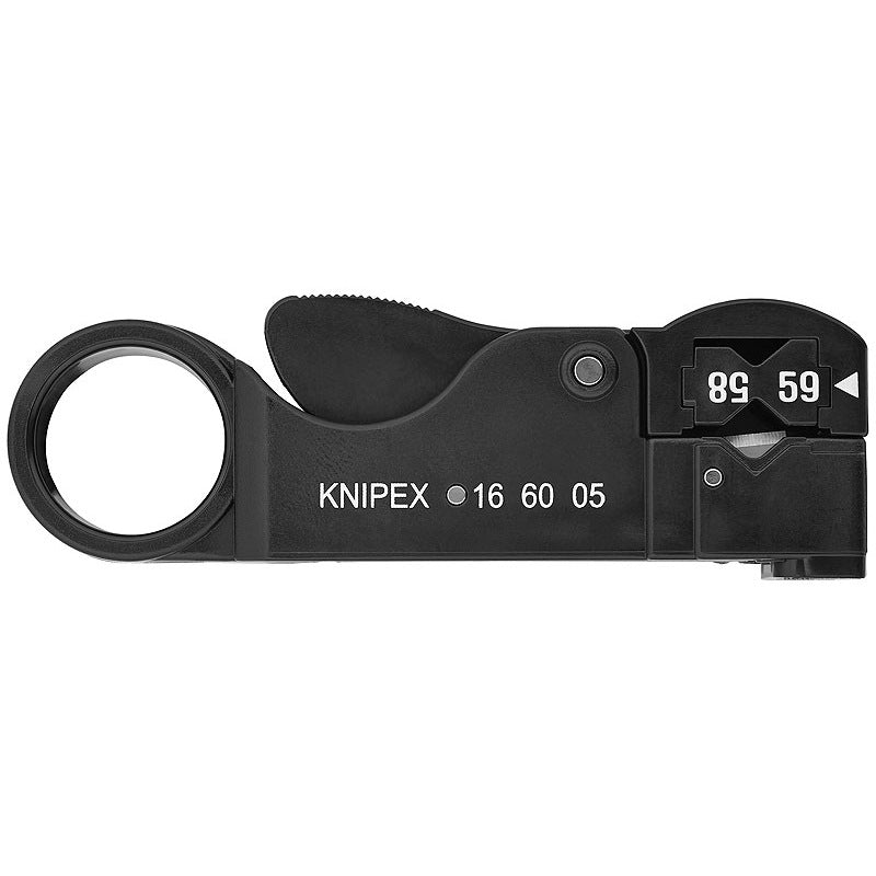KNIPEX Coax Stripping Tool for RG 58, 59 & 62 Cables - 16 60 05