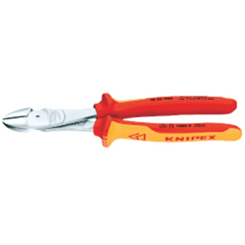 KNIPEX 1000V Insulated High Leverage Diagonal Cutter, 8" - 74 06 200