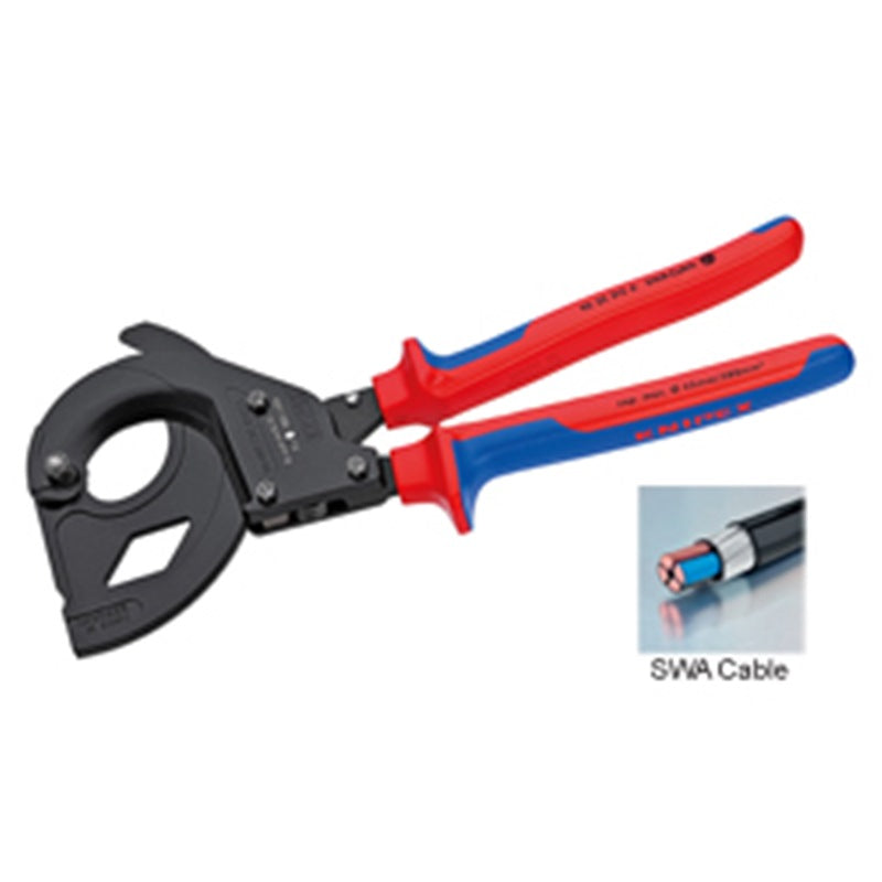 KNIPEX Ratchet Cable Cutter for SWA Cable, 315mm - 95 32 315 A
