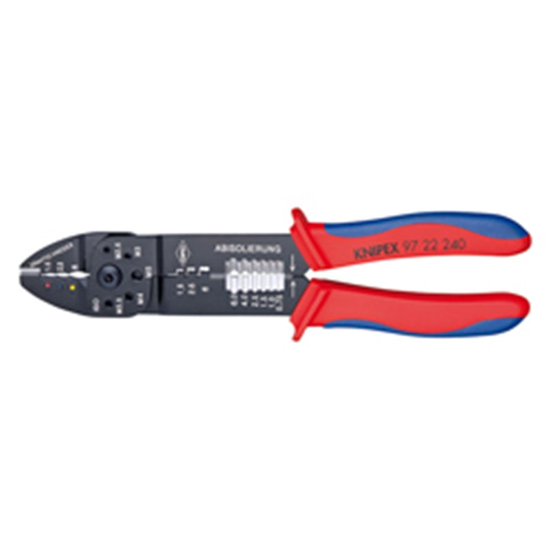 KNIPEX Electrician's Wire Stripper and Crimper, 240mm - 97 22 240