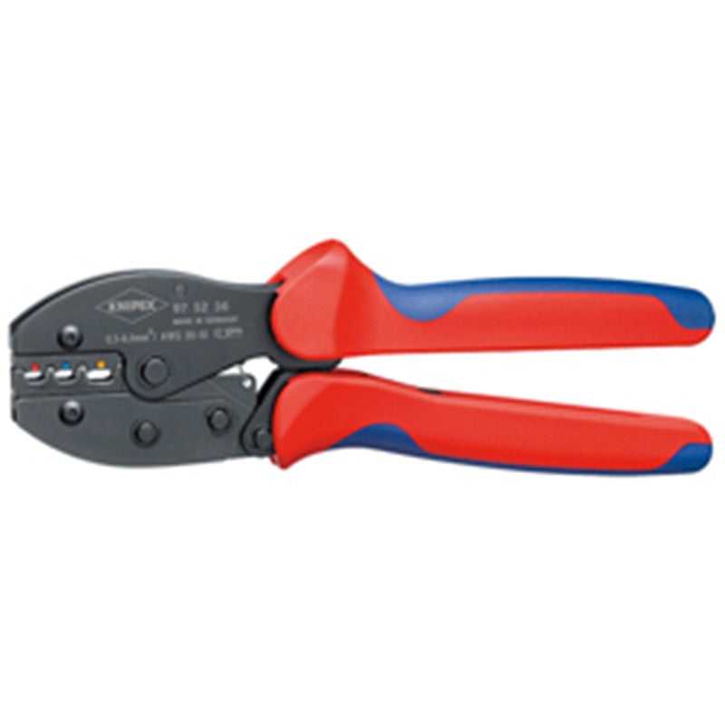 KNIPEX PreciForce Crimping Pliers, 0.25-6mm², 220mm - 97 52 36