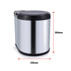 S.H Waste Bin - 14L - Stainless Steel