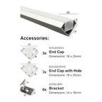 S.H Led Aluminium V Channel Type 3